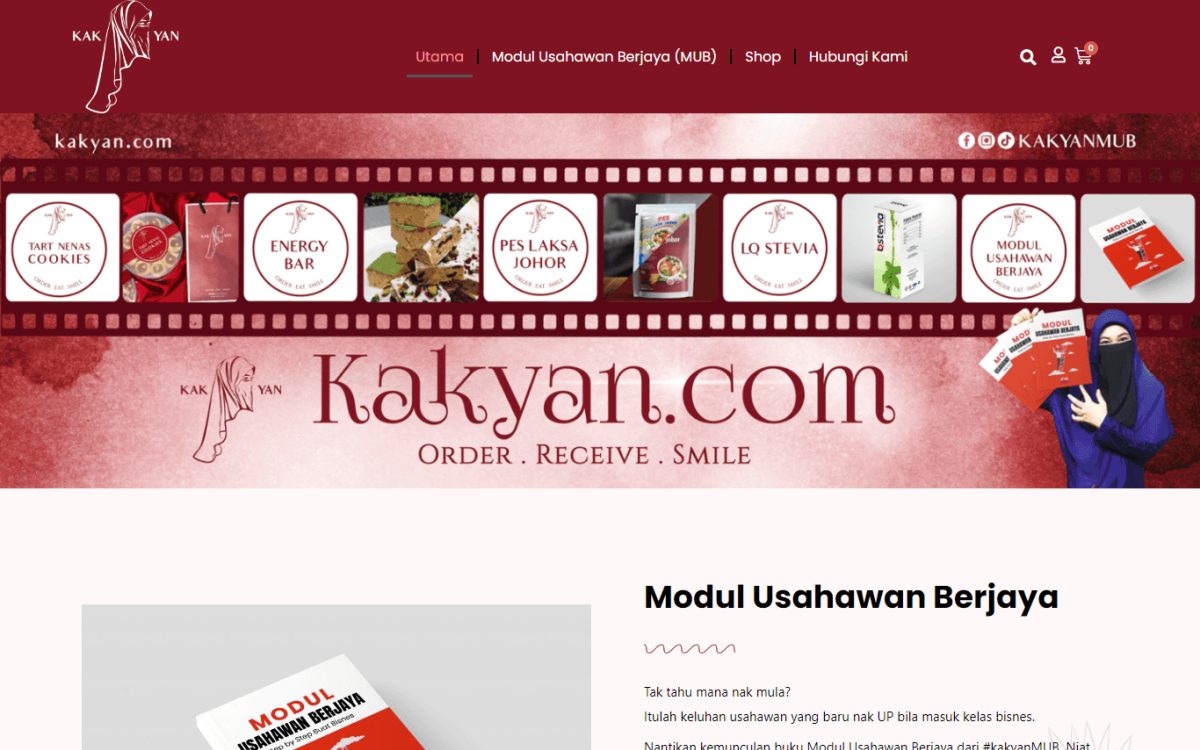 Kak Yan website preview